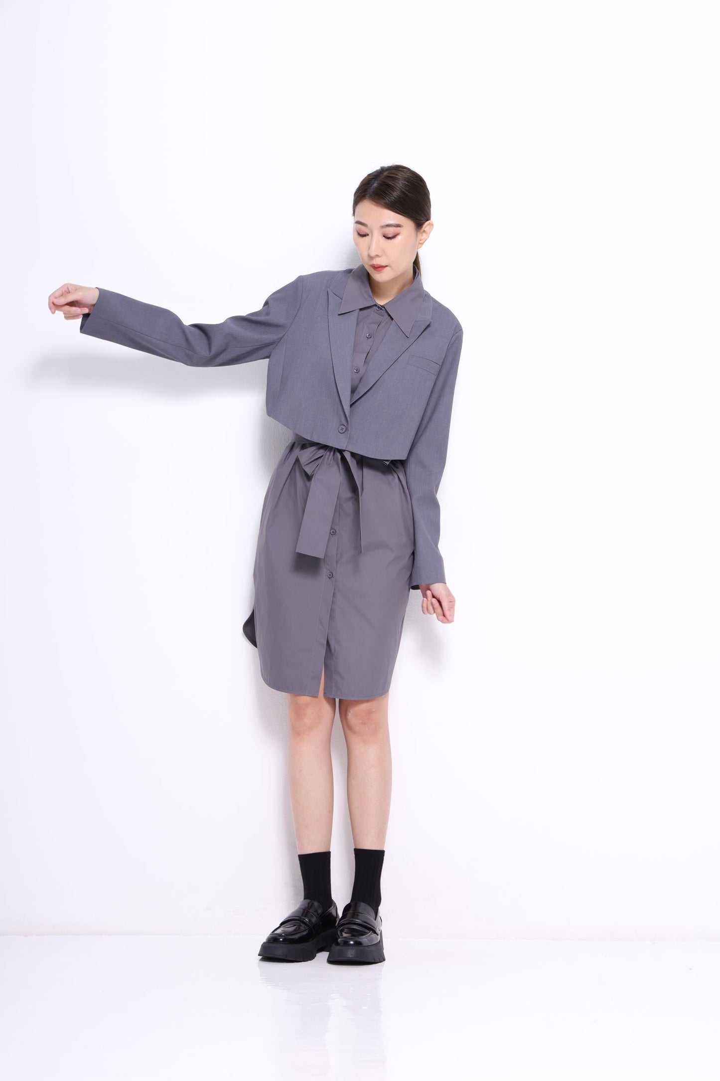 Jeon 2-Piece Trench Dress