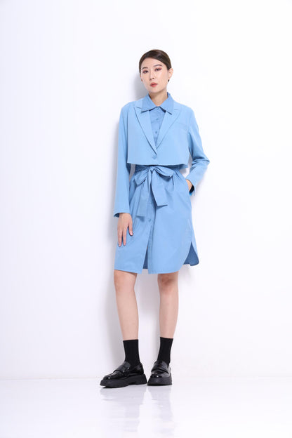 Jeon 2-Piece Trench Dress