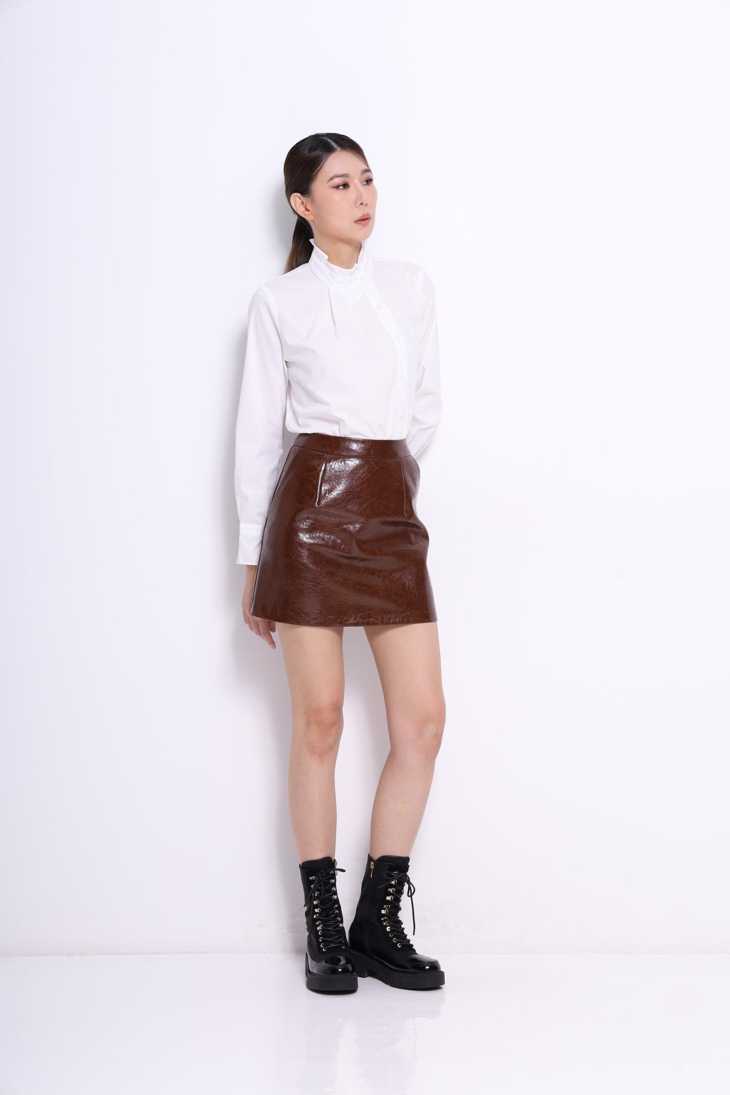 Marant Faux Leather Mini Skirt