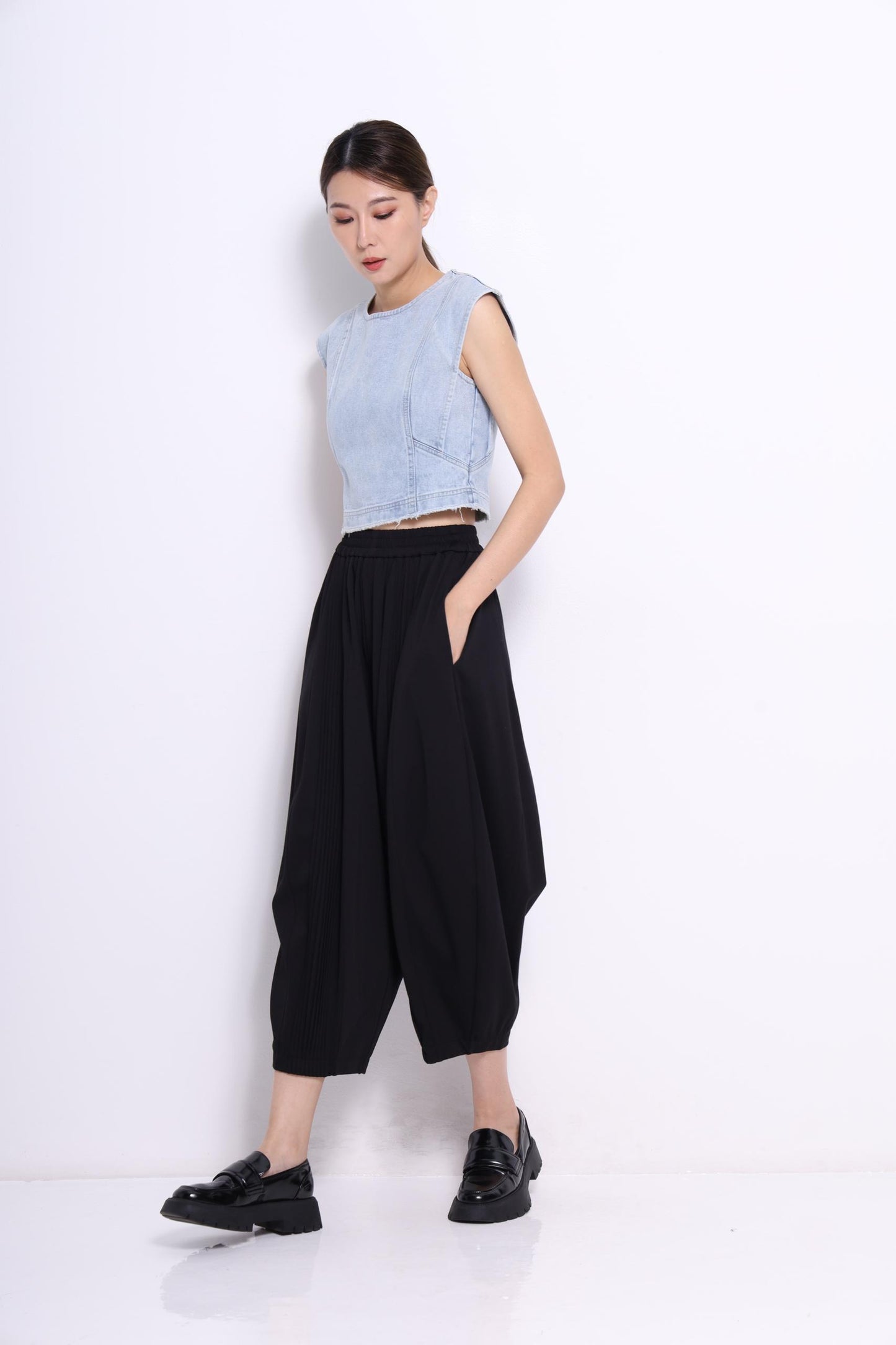 Hera Boxy Denim Top