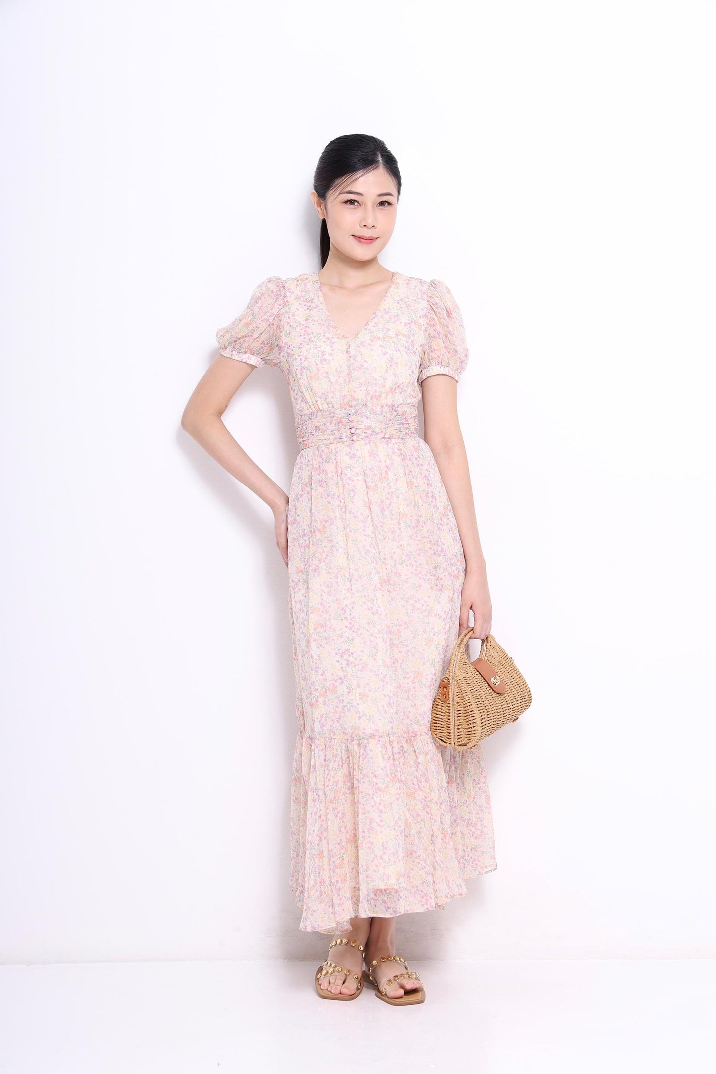 Lily Chiffon Floral Dress