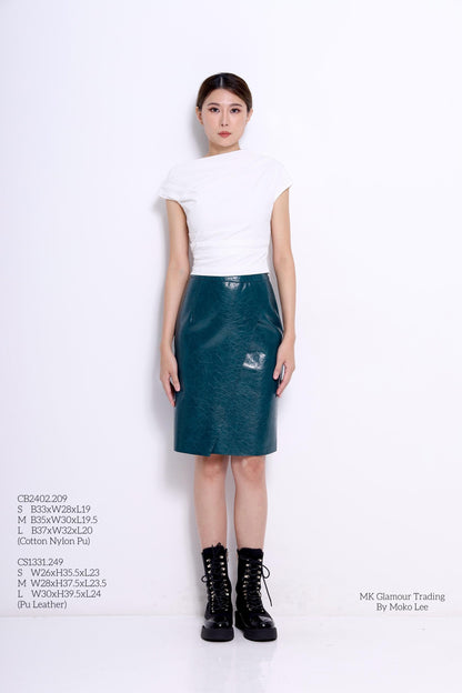 Marant Faux Leather Pencil Skirt