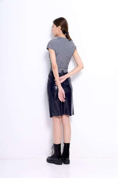 Marant Faux Leather Pencil Skirt