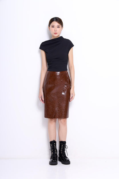 Marant Faux Leather Pencil Skirt