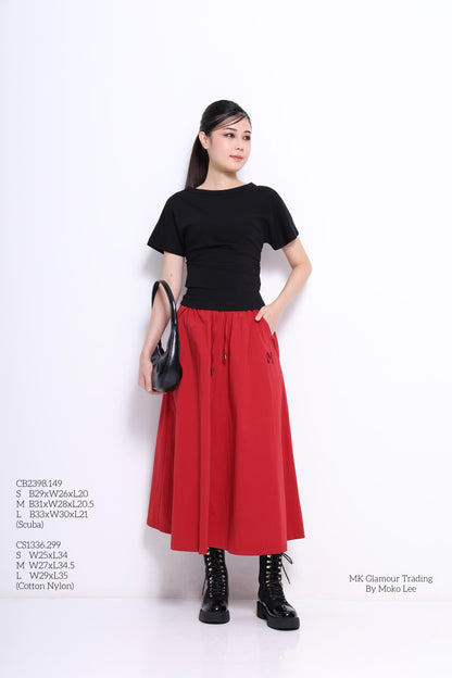 Mara Midaxi Nylon Skirt