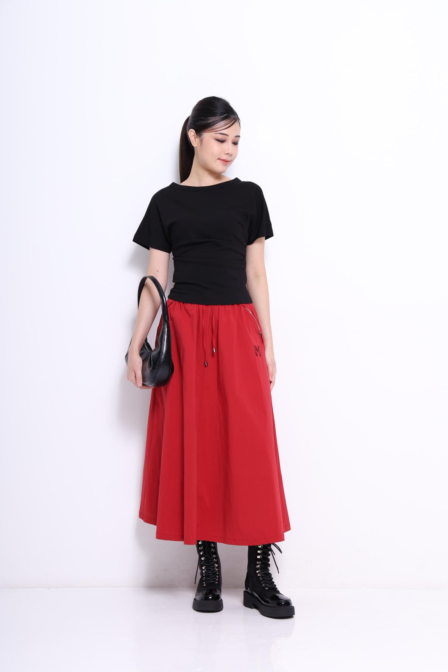 Mara Midaxi Nylon Skirt