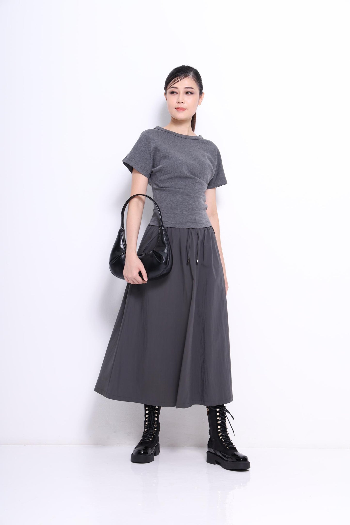 Mara Midaxi Nylon Skirt