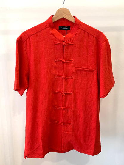 Tian Oriental Brocade Tang Shirt (Mens)