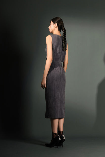 Tasha Side Cut-Out Midi Dress
