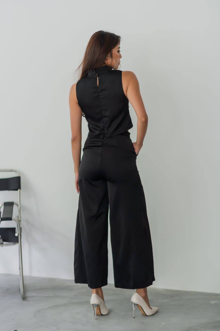 Mia Satin Button Pants