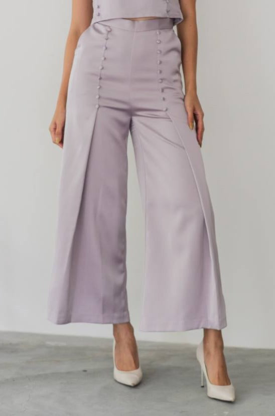 Mia Satin Button Pants