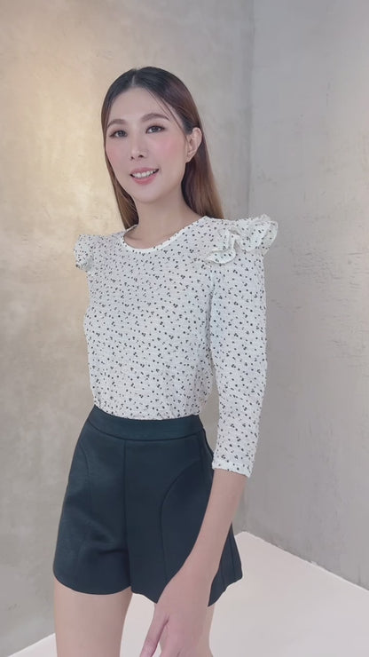 Luna Floral Embossed Blouse