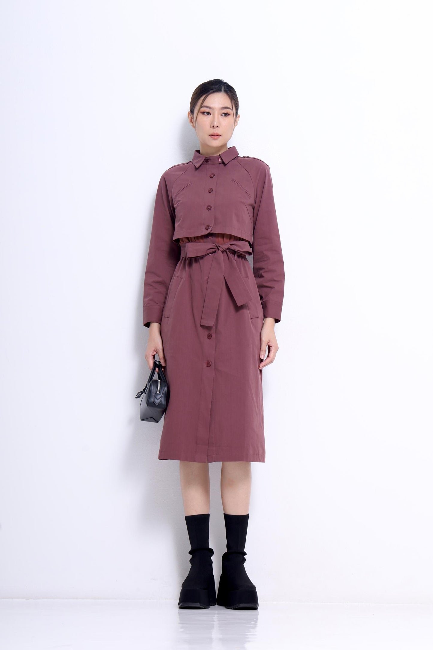 Amanda Trench Shirt Dress