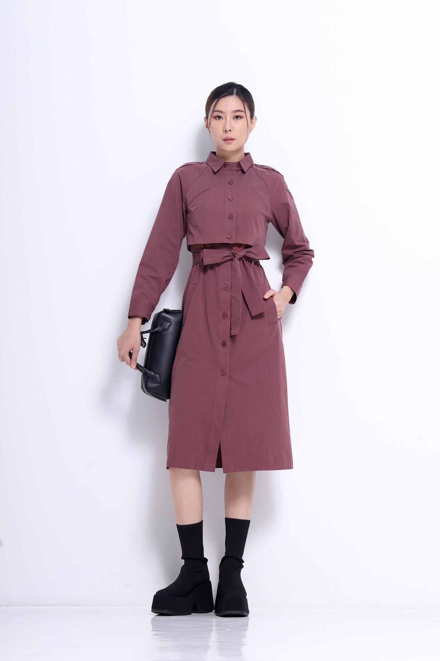 Amanda Trench Shirt Dress