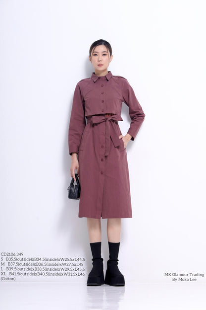 Amanda Trench Shirt Dress